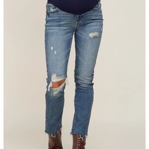 Stylish Distressed Blue Jeans for Women